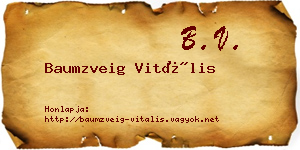 Baumzveig Vitális névjegykártya